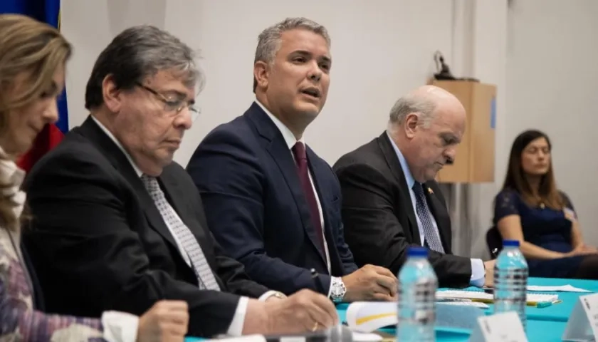 Iván Duque, presidente de Colombia, durante su visita a Londres.