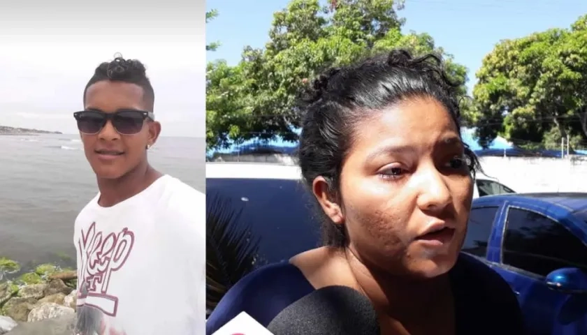 Anderson David Mercado Bravo y su hermana Viviana.