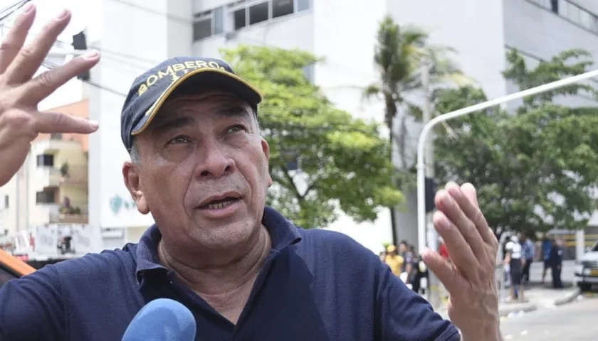 Capitán Jaime Pérez, Comandante de Bomberos de Barranquilla.
