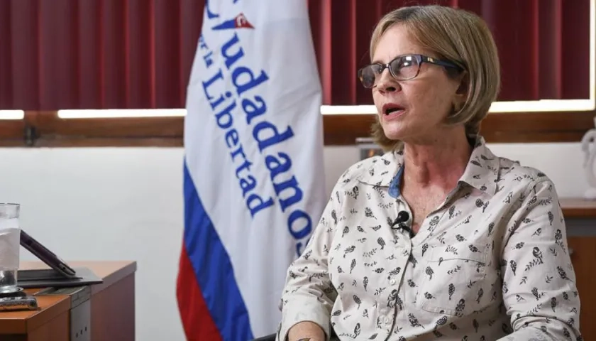 Kitty Monterrey,  presidenta del Partido nicaragüense Ciudadanos por la Libertad.