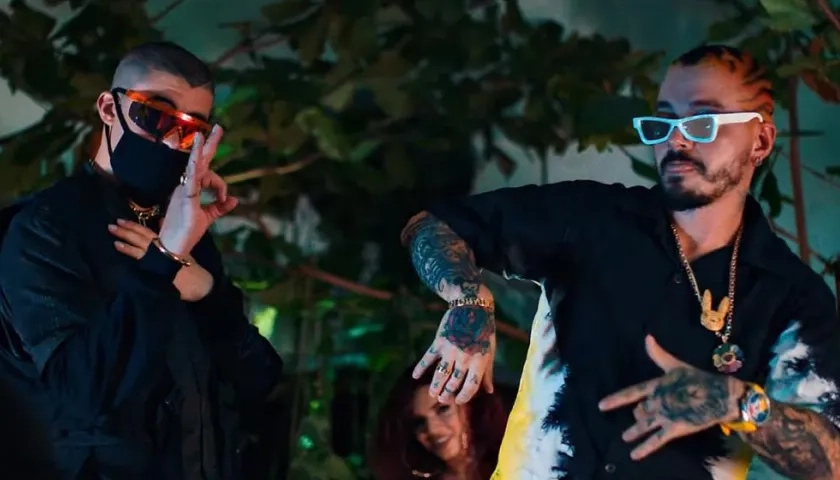 J Balvin y Bad Bunny