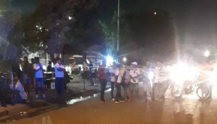 Lugar de la Prolongación de Murillo donde fue asesinado Jefferson Smith Barraza Branly.