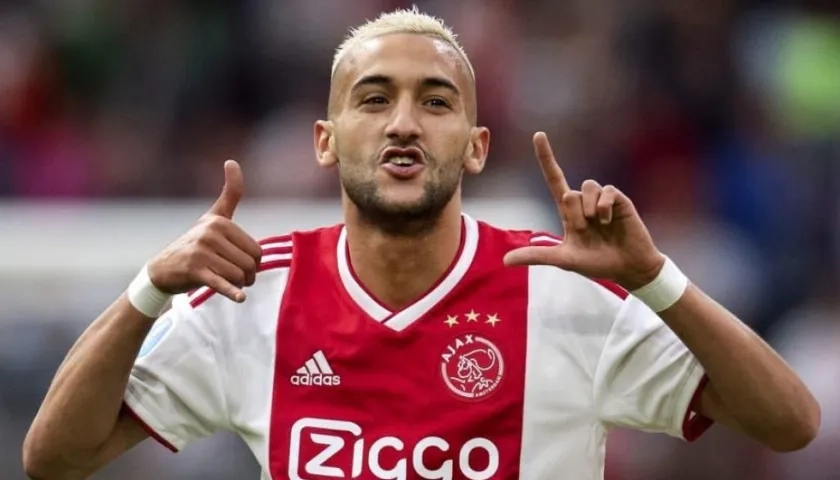El centrocampista ofensivo del Ajax, Hakim Ziyech.