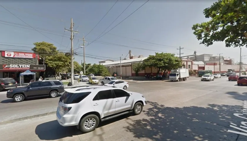 En este sector se registró el accidente de tránsito en la madrugada de este lunes festivo.