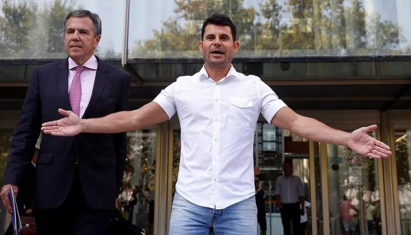 El supuesto hijo del cantante español Julio Iglesias, Javier Sánchez Santos.