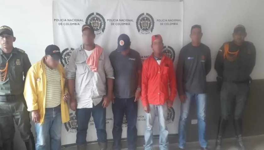 Personas capturadas en flagrancia.