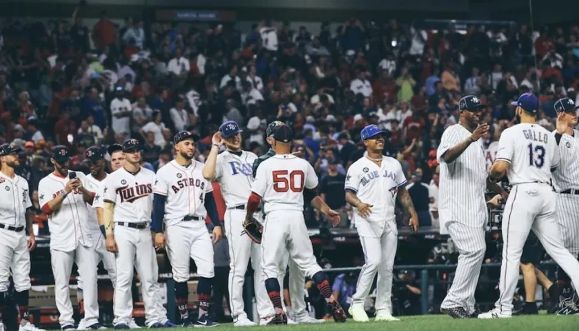 Celebración en el juego de las estrellas de las Grandes Ligas.