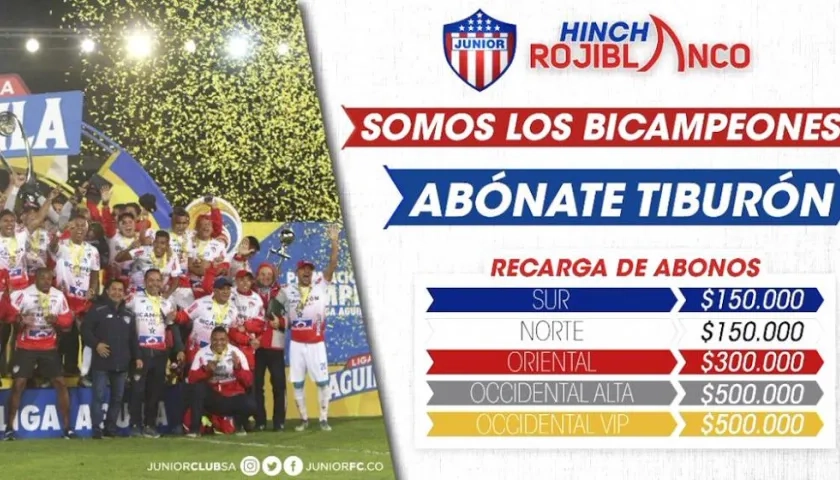Imagen promocional para la venta de abonos de la temporada 2019 - II.