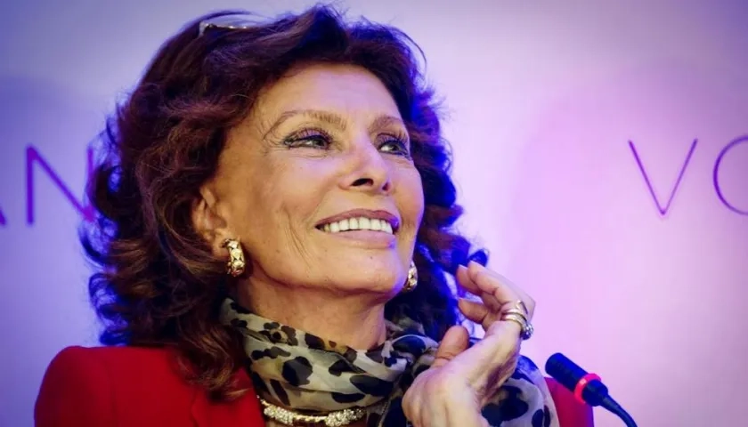 Sophia Loren, actriz italiana.