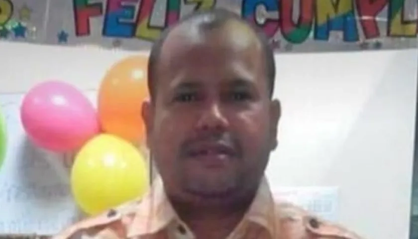 Luis Henry Barón en una reunión familiar.