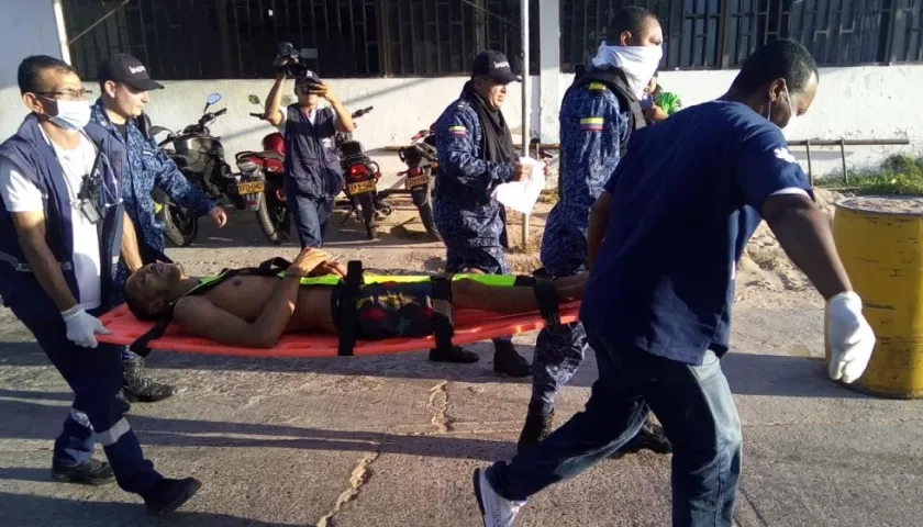 Uno de los heridos de gravedad. 