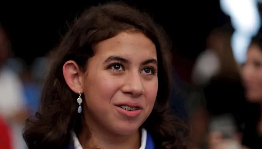 Emily Santos, nadadora panameña. 