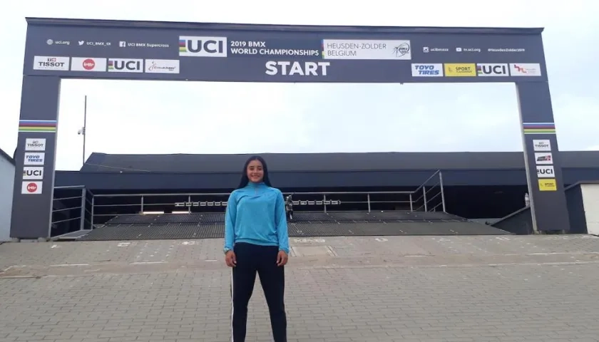Sharid Fayad, deportista soledeña en el Campeonato Mundial.
