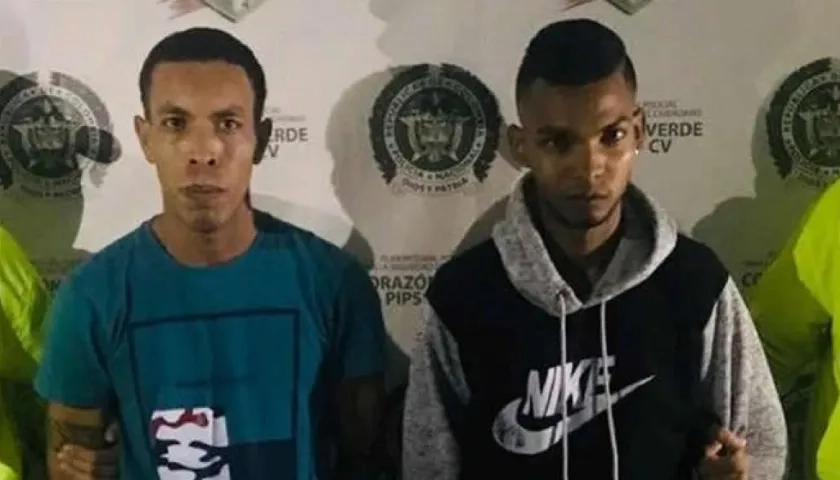 Los dos capturados fueron conducidos a la URI de la Fiscalía.