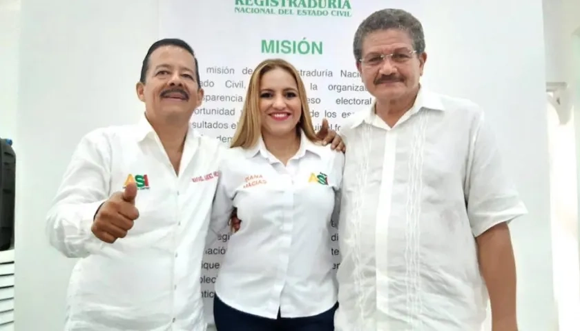 Rafael Sánchez Anillo, Diana MAcías Reslen y José Matías Ortiz.