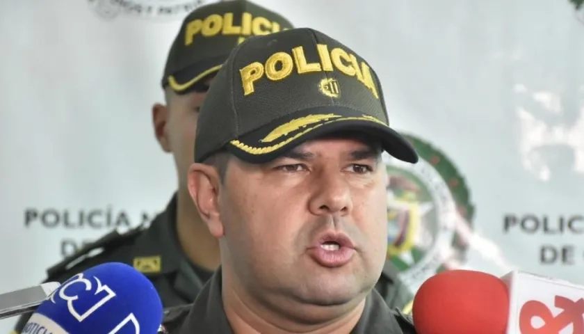 Yecid Peña, comandante operativo de la Policía Metropolitana de Barranquilla.