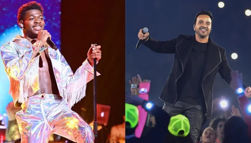 El rapero Lil Nas X y el puertorriqueño Luis Fonsi.