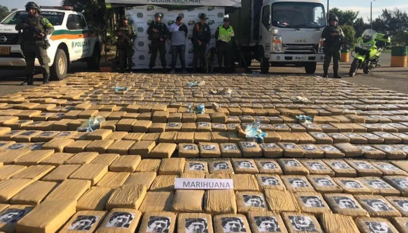 El cargamento incautado.