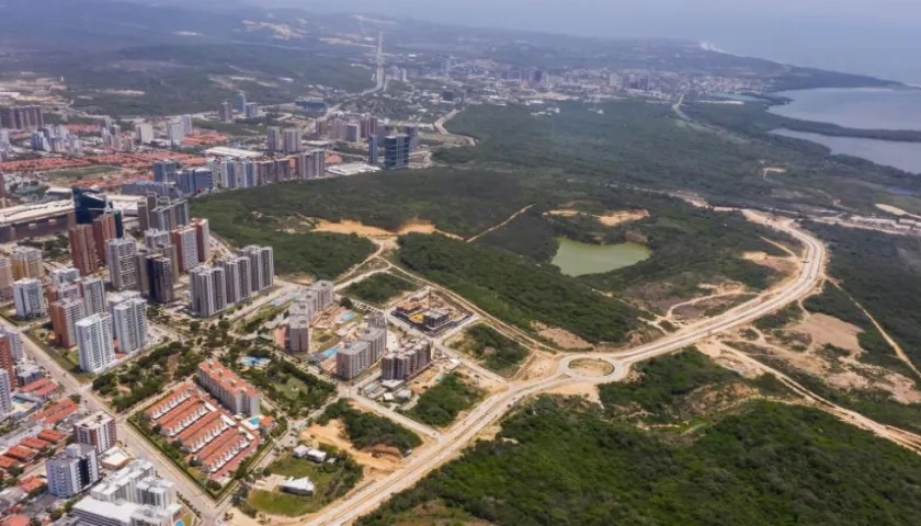 Imagen aérea de la carrera 65.