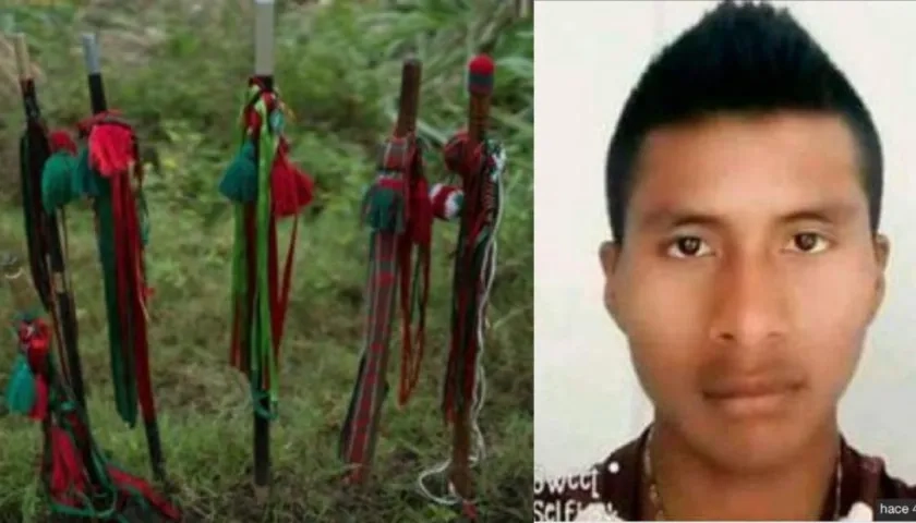 Guardia Gersain Yatacue, asesinado en el Cauca.