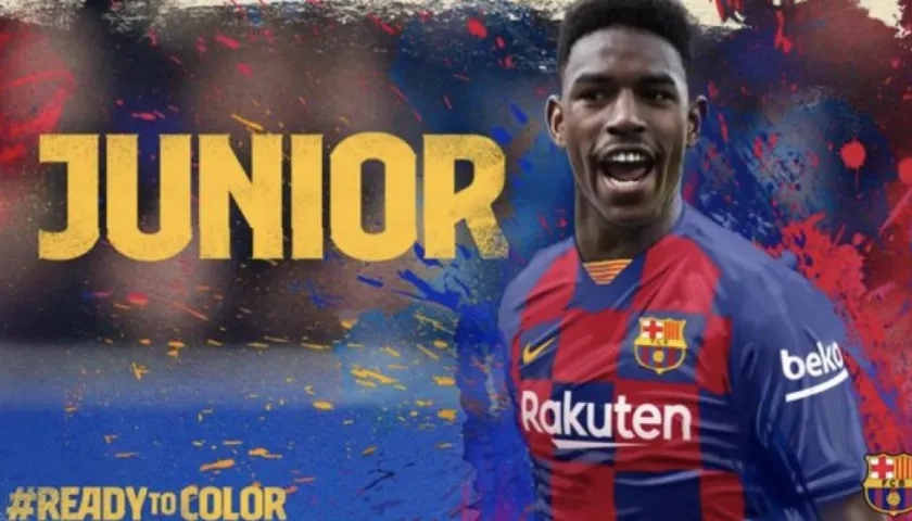 Así anunció el Barcelona la llegada de Júnior Firpo.