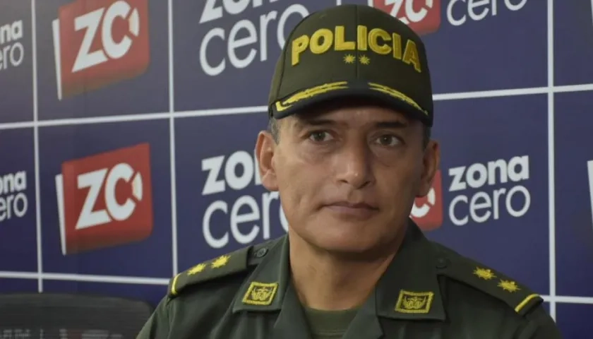 General Mariano Botero, comandante saliente de la Policía Metropolitana de Barranquilla.