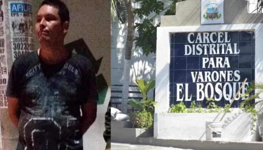 Edinson David Ospina Pérez fue recapturado tras fugarse de la Cárcel de El Bosque.