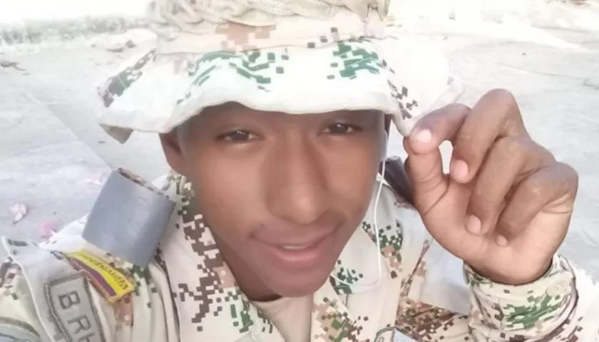 Elías José Julio Nieto, soldado encontrado muerto en una garita en Santa Marta.