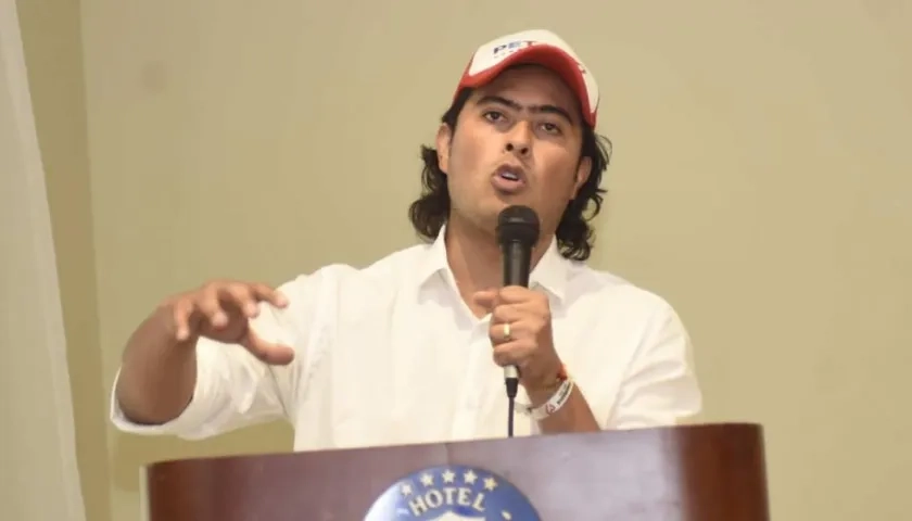 El candidato a la Gobernación del Atlántico, Nicolás Petro Burgos