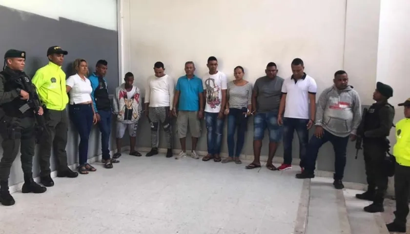 Presuntos integrantes de la banda 'Los Papalópez'