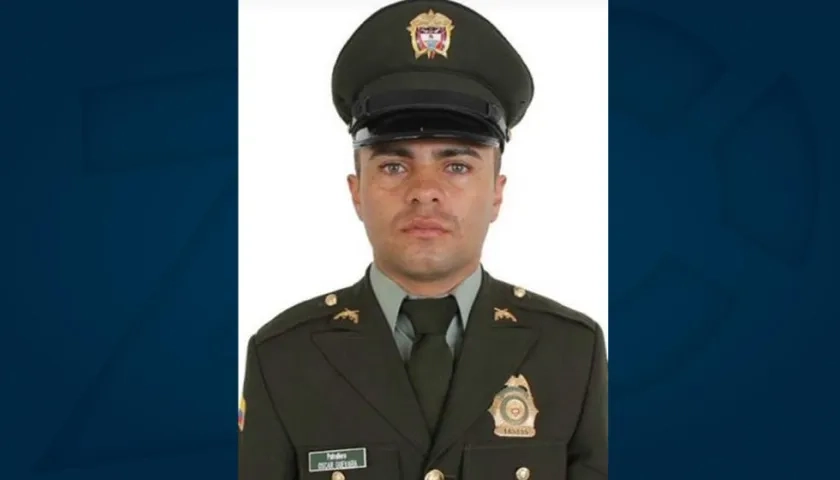 Patrullero Óscar Leonardo Guevara.