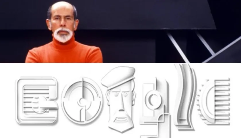 Google rindió este martes un homenaje al escultor colombiano Eduardo Ramírez Villamizar, fallecido en 2004.