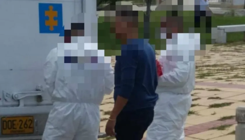 Funcionarios del CTI en la escena de los hechos.