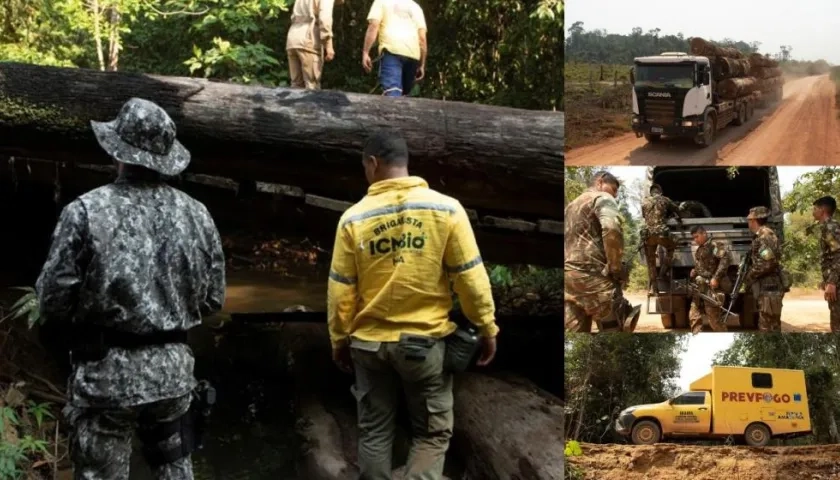 Casi 1.000 efectivos de la Fuerza Pública combaten los incendios.