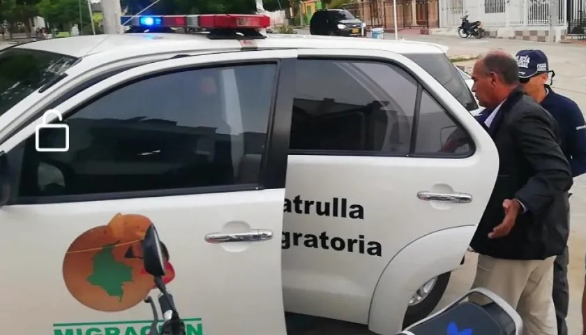 Momento de la captura de Fredy Castro Salas