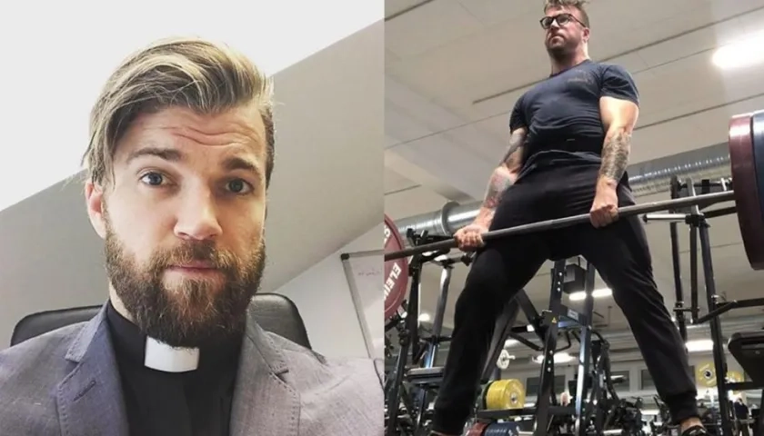 El cura crossfitter Oskar Arngården.