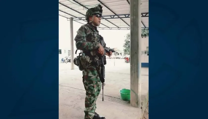 Kevin Castellanos Pedroza, el soldado profesional fallecido.