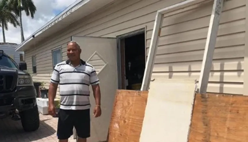 Residentes de Florida preparándose 