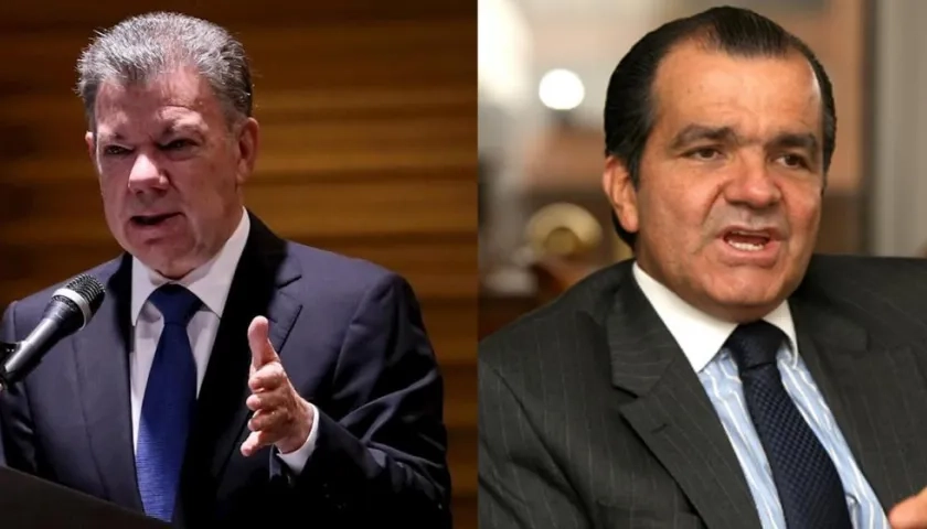 Juan Manuel Santos y Óscar Iván Zuluaga