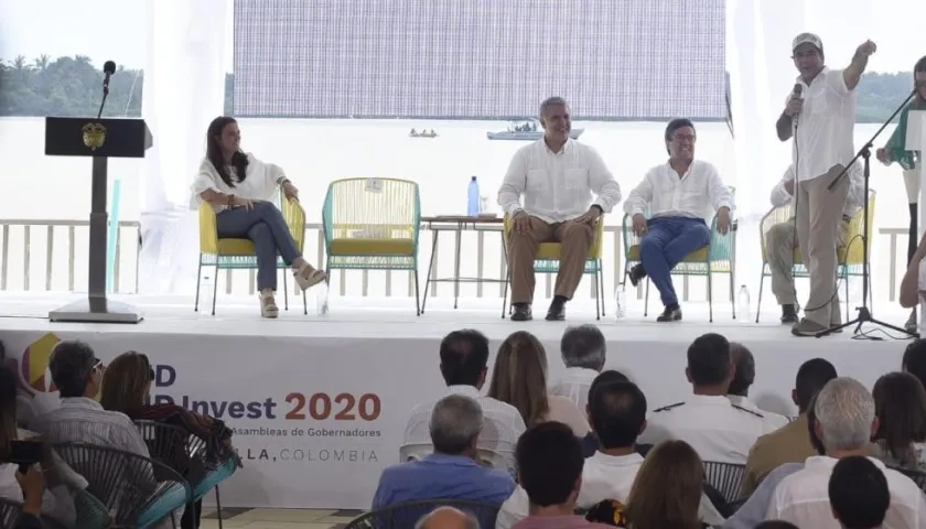 Alcalde Char en su intervención en el Malecón del Río.