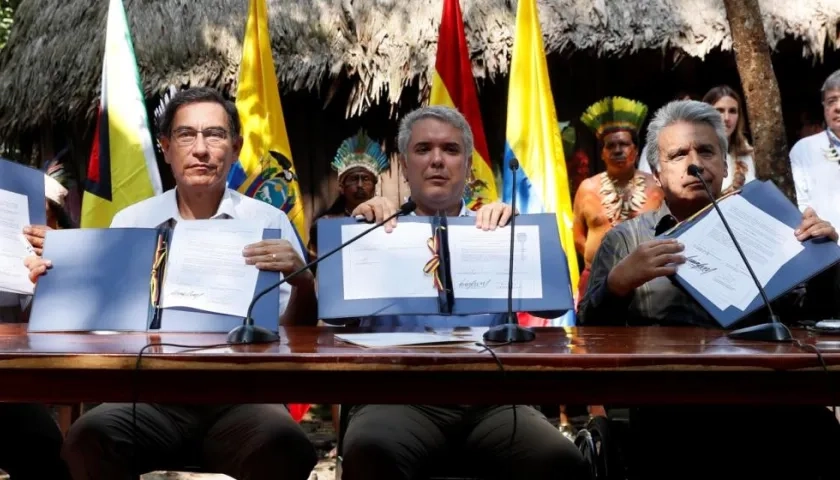 Martín Vizcarra, Iván Duque, Lenín Moreno.