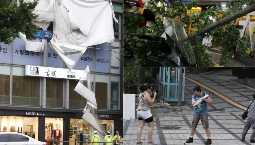 Lingling ha sido el tifón más poderoso en golpear la península desde Bolaven en 2012.