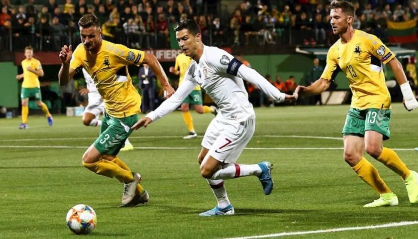 Cristiano Ronaldo, delantero portugués. 