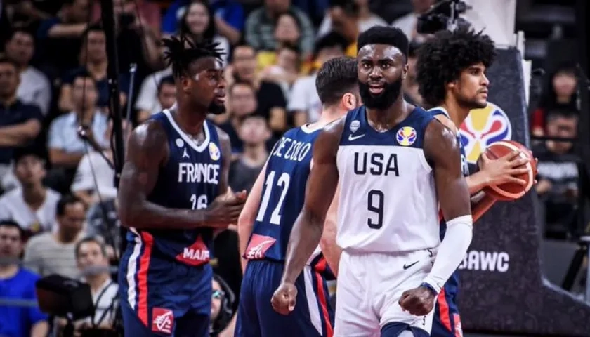 Los franceses dominaron los rebotes.