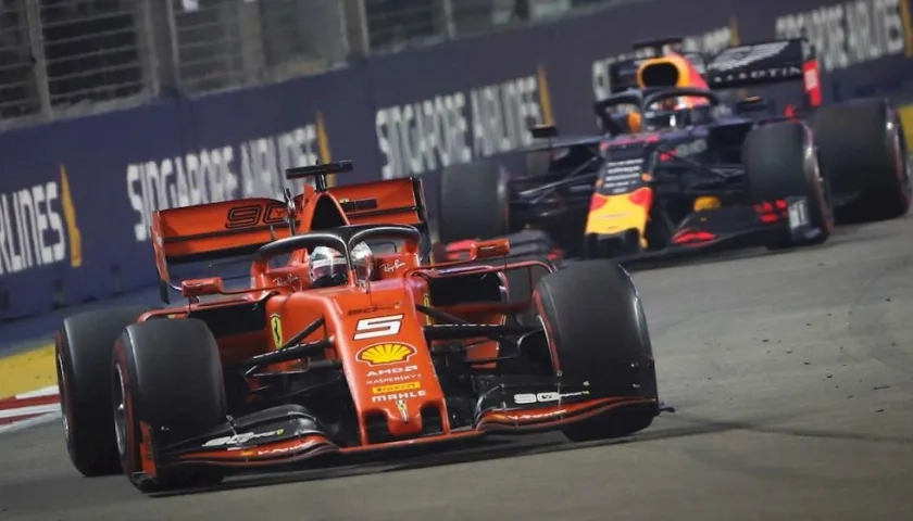 Sebastian Vettel, piloto de Ferrari. 