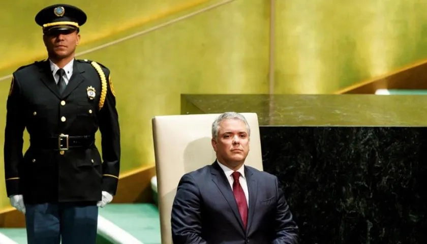 Iván Duque en la ONU.