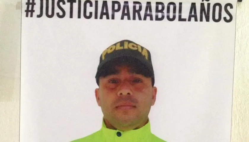 Eduardo Bolaños Guzmán, patrullero asesinado el 26 de abril de 2018.