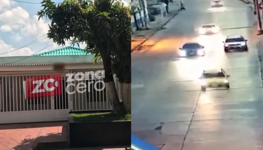 Casa de Arley De Jesús y momento en que transportaban los cuerpos.