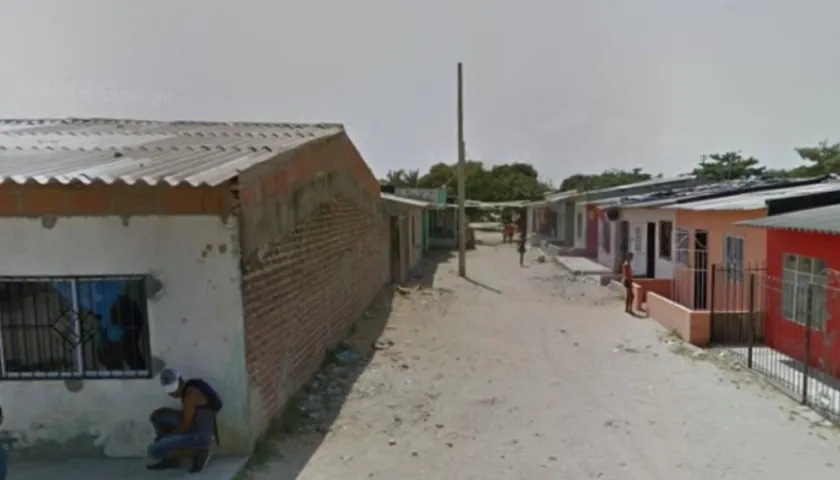 Sector del barrio El Renacer.