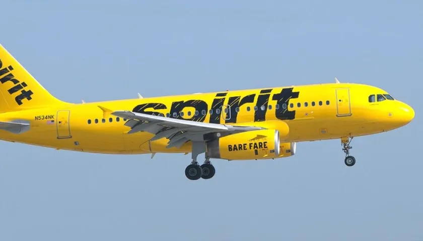 Avión de Spirit Airlines.